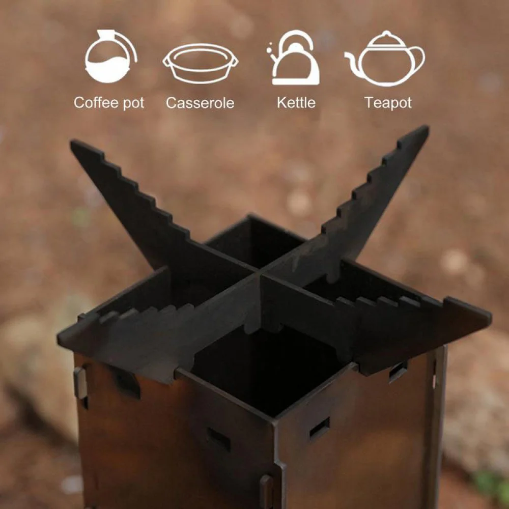 Stainless Steel Rocket Stove | Foldable Camping Wood Stove | Portable wood-burning  stove | Backwoods Outdoor Gear